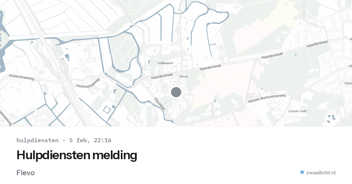 Hulpdiensten melding — 5 feb 2026