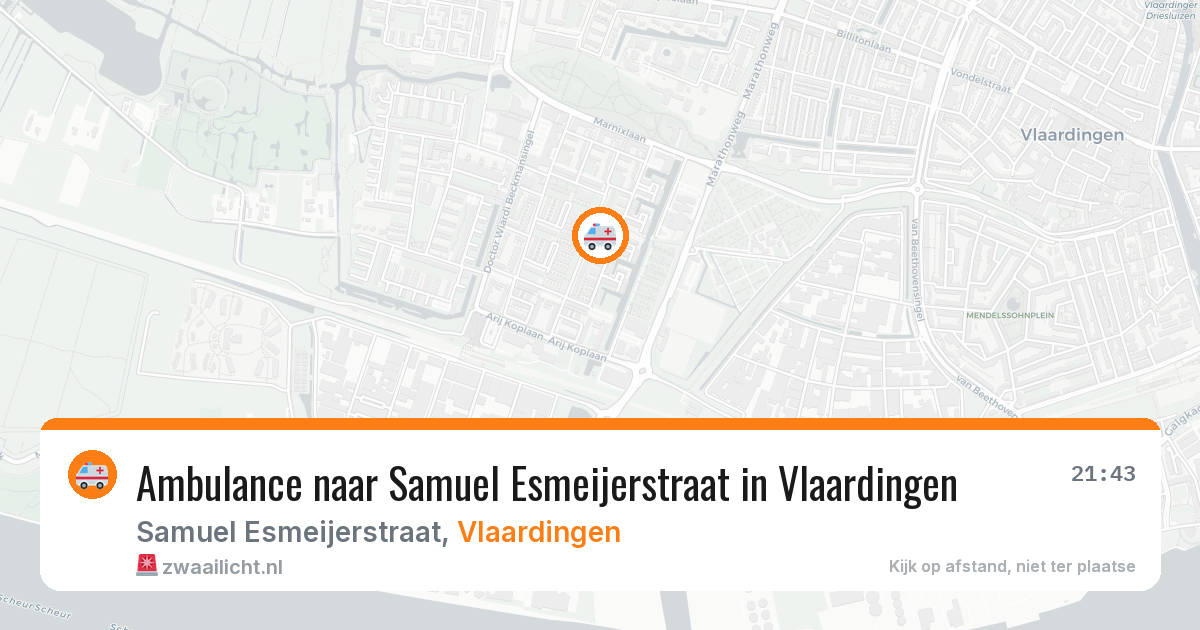 Ambulance naar Samuel Esmeijerstraat in Vlaardingen — 30 jun 2026