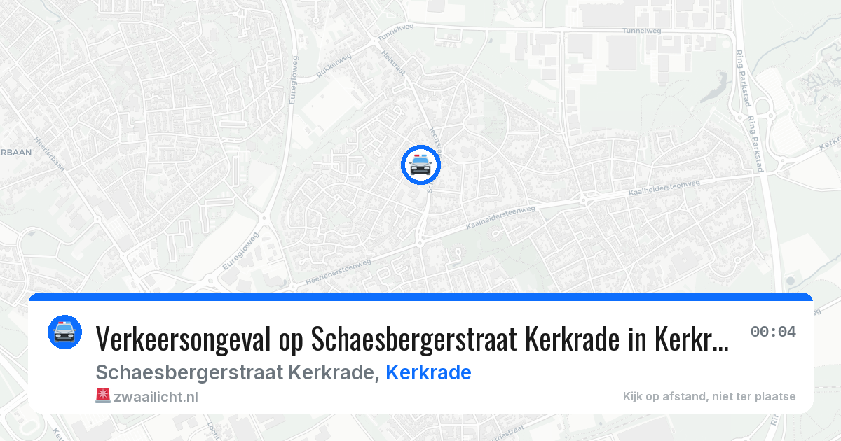 Verkeersongeval op Schaesbergerstraat Kerkrade in Kerkrade — 14 jun 2026