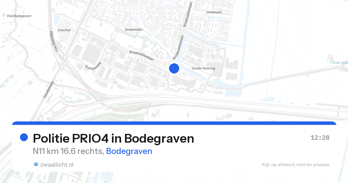 Politie PRIO4 in Bodegraven — 13 mrt 2026 | 🚨 Zwaailicht.nl