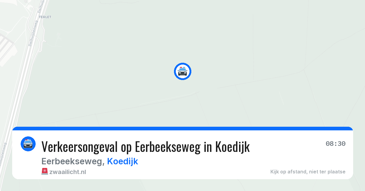 Verkeersongeval op Eerbeekseweg in Koedijk — 10 jun 2026