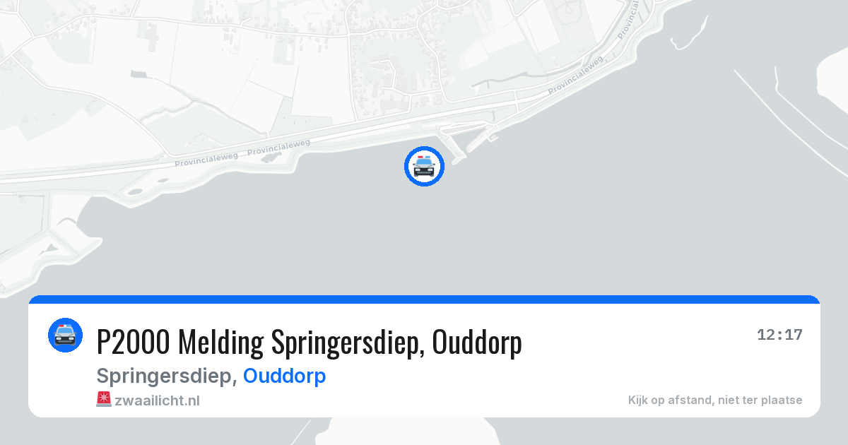P2000 Melding Springersdiep, Ouddorp — 1 aug 2026
