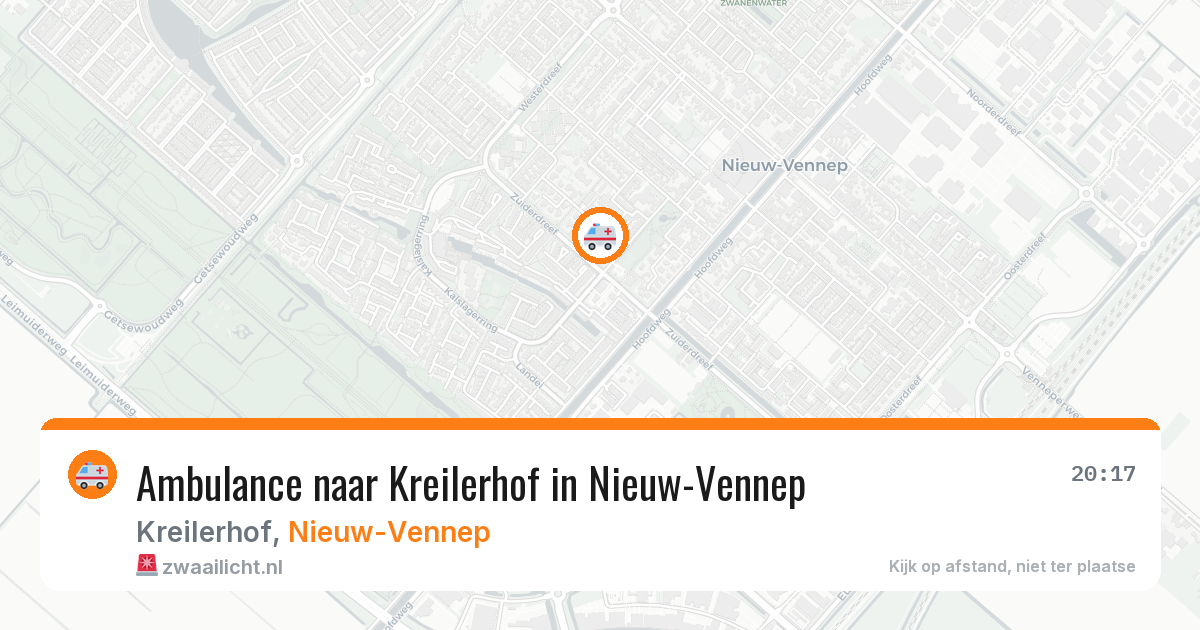 Ambulance naar Kreilerhof in Nieuw-Vennep — 28 jul 2026