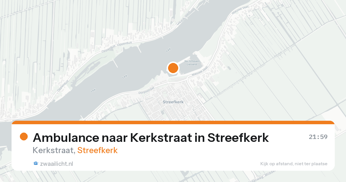 Ambulance naar Kerkstraat in Streefkerk — 7 feb 2026