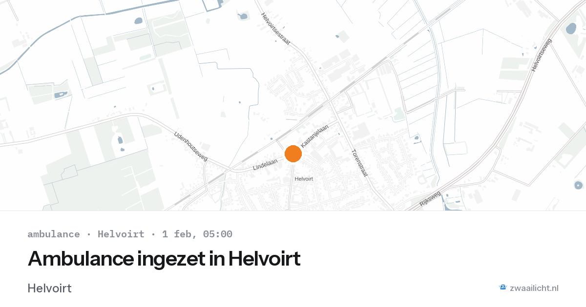 Ambulance ingezet in Helvoirt — 1 feb 2026