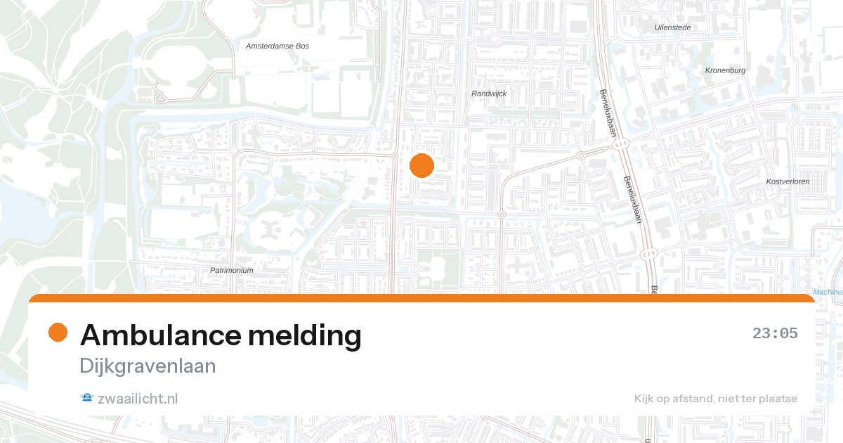 Ambulance melding — 31 jan 2026