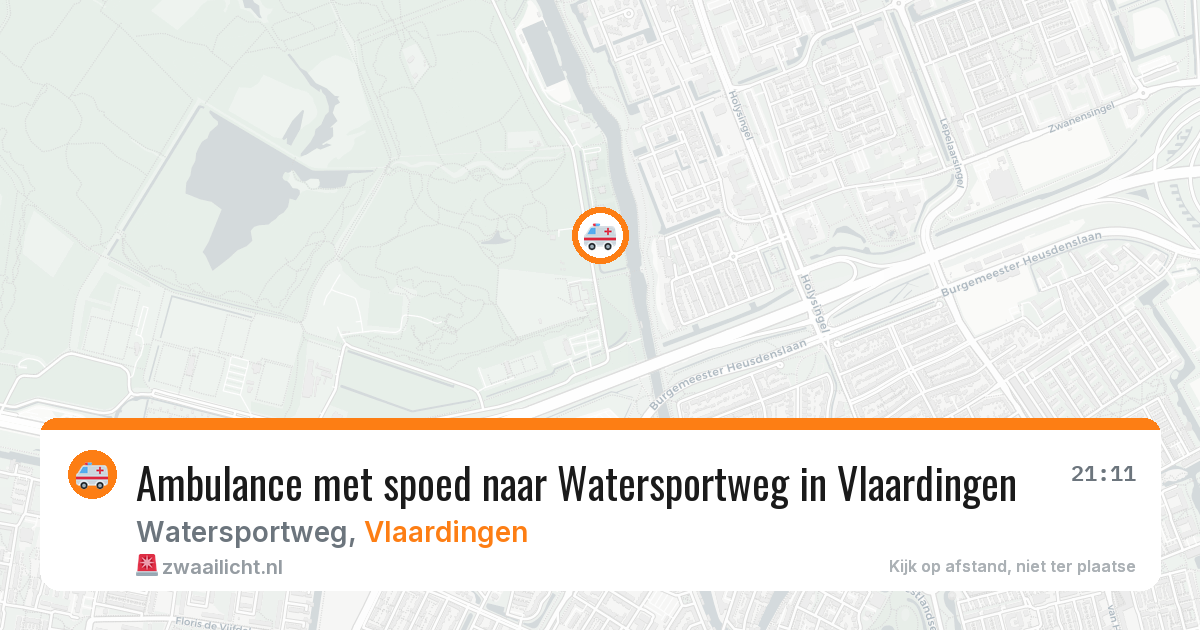 Ambulance met spoed naar Watersportweg in Vlaardingen — 23 jun 2026