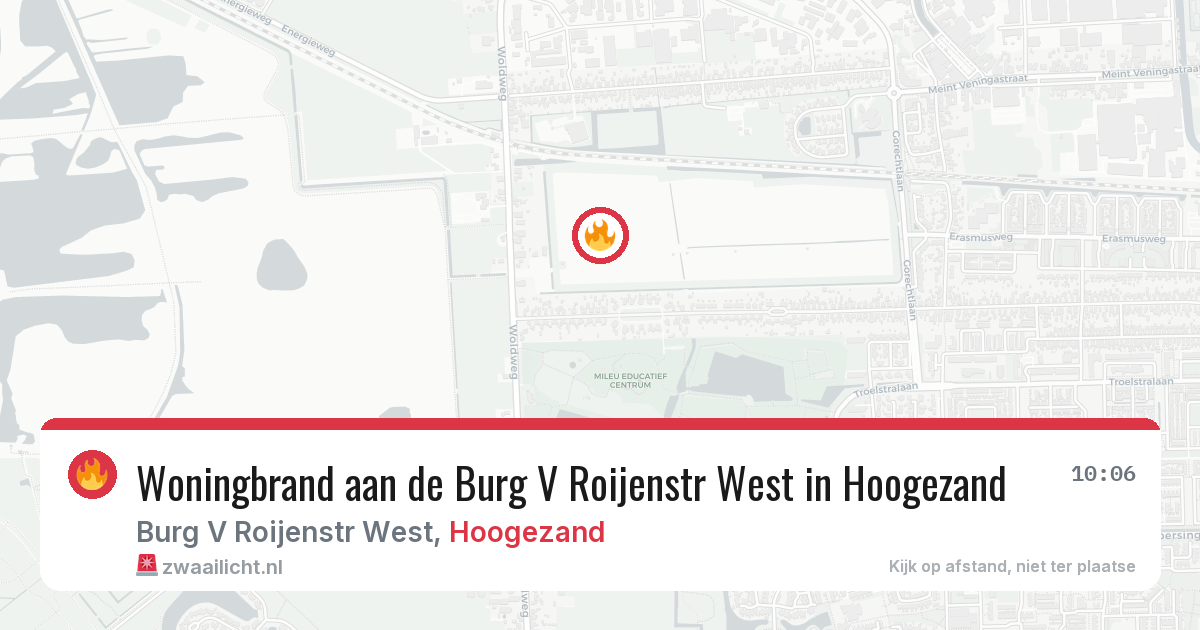 Woningbrand aan de Burg V Roijenstr West in Hoogezand — 5 jul 2026