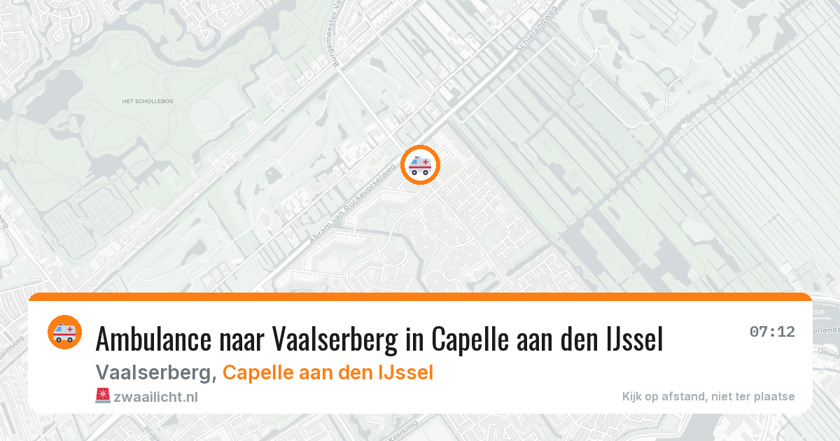 Ambulance naar Vaalserberg in Capelle aan den IJssel — 9 feb 2026