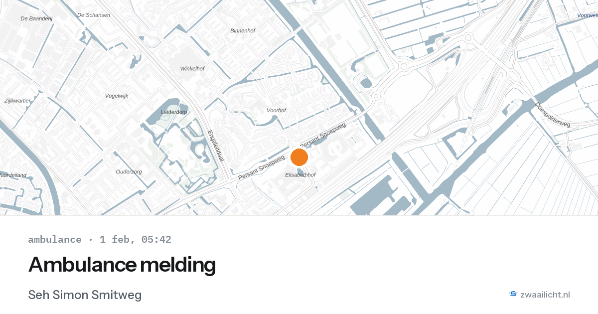 Ambulance melding — 1 feb 2026