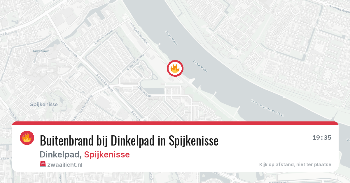 Buitenbrand bij Dinkelpad in Spijkenisse — 8 aug 2026