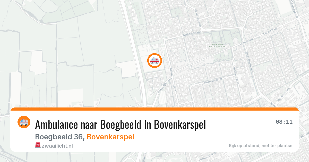 Ambulance naar Boegbeeld in Bovenkarspel — 13 jul 2026