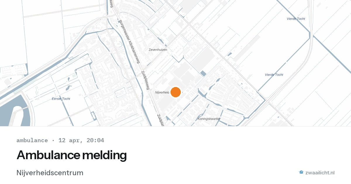 Ambulance melding — 12 apr 2026