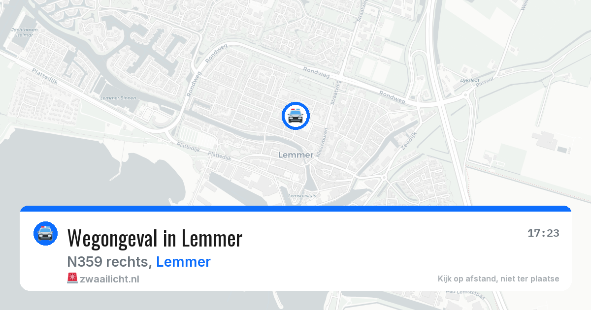 Wegongeval in Lemmer — 12 jul 2026