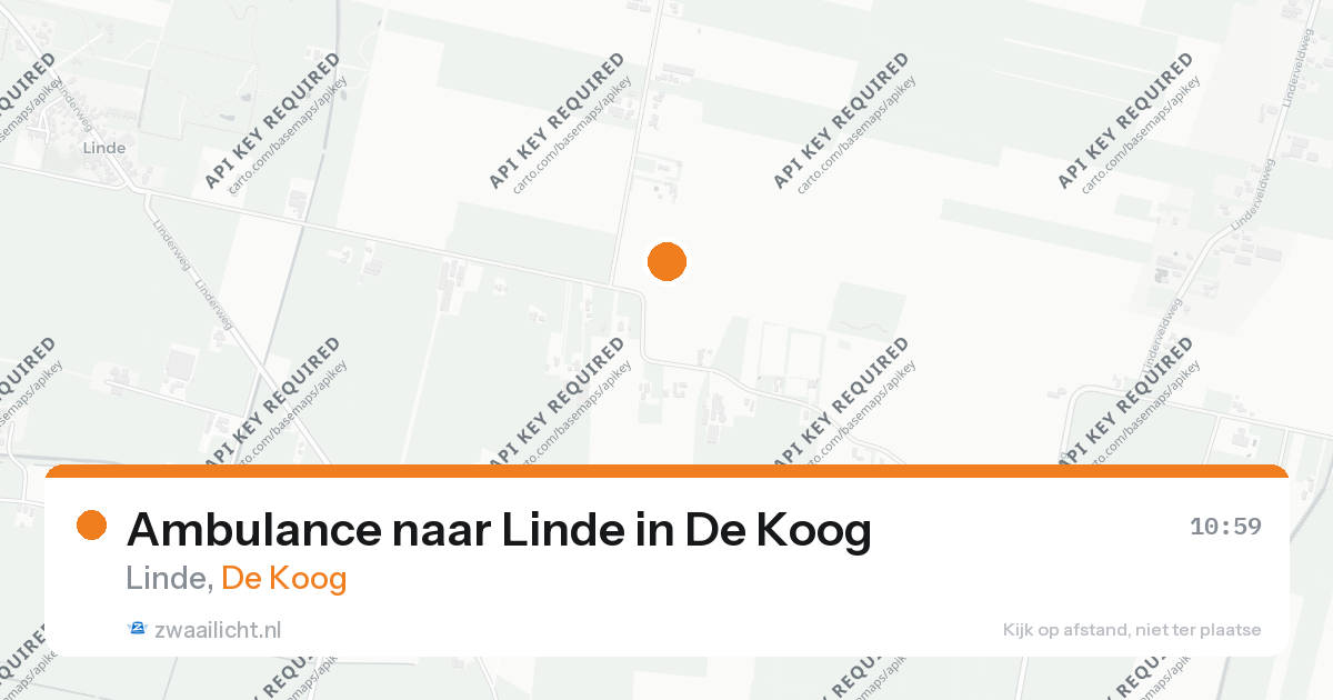 Ambulance naar Linde in De Koog — 25 aug 2026