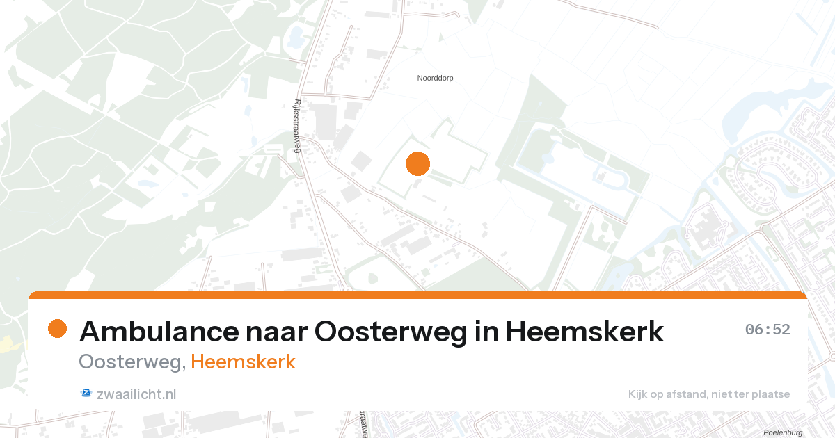 Ambulance naar Oosterweg in Heemskerk — 27 aug 2026