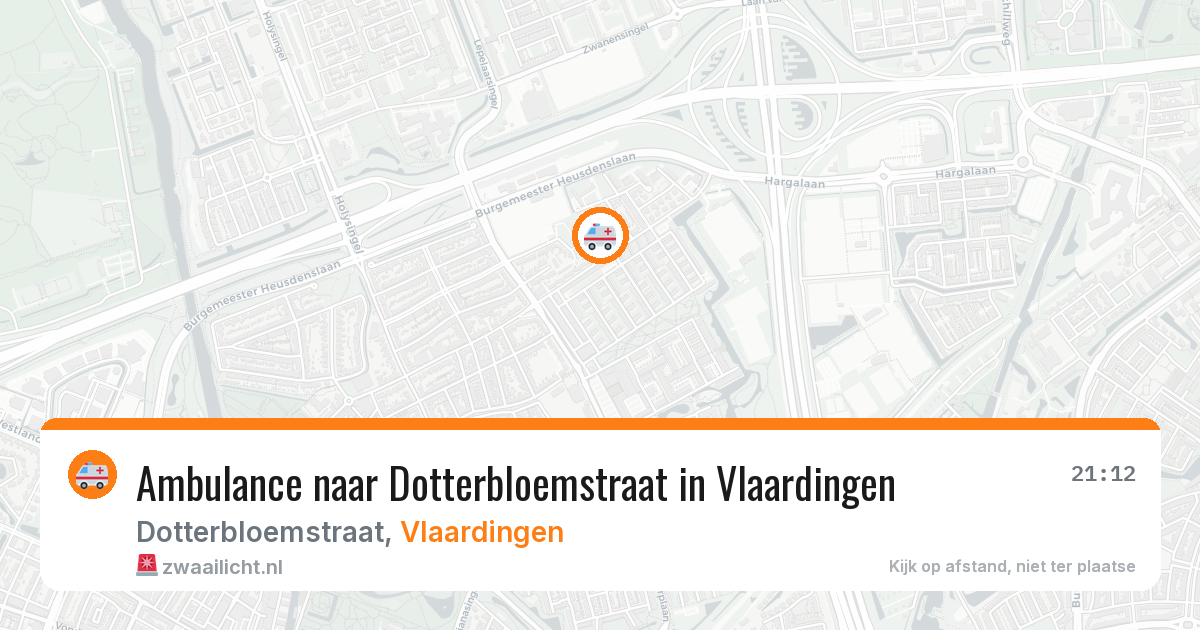 Ambulance naar Dotterbloemstraat in Vlaardingen — 16 mrt 2026
