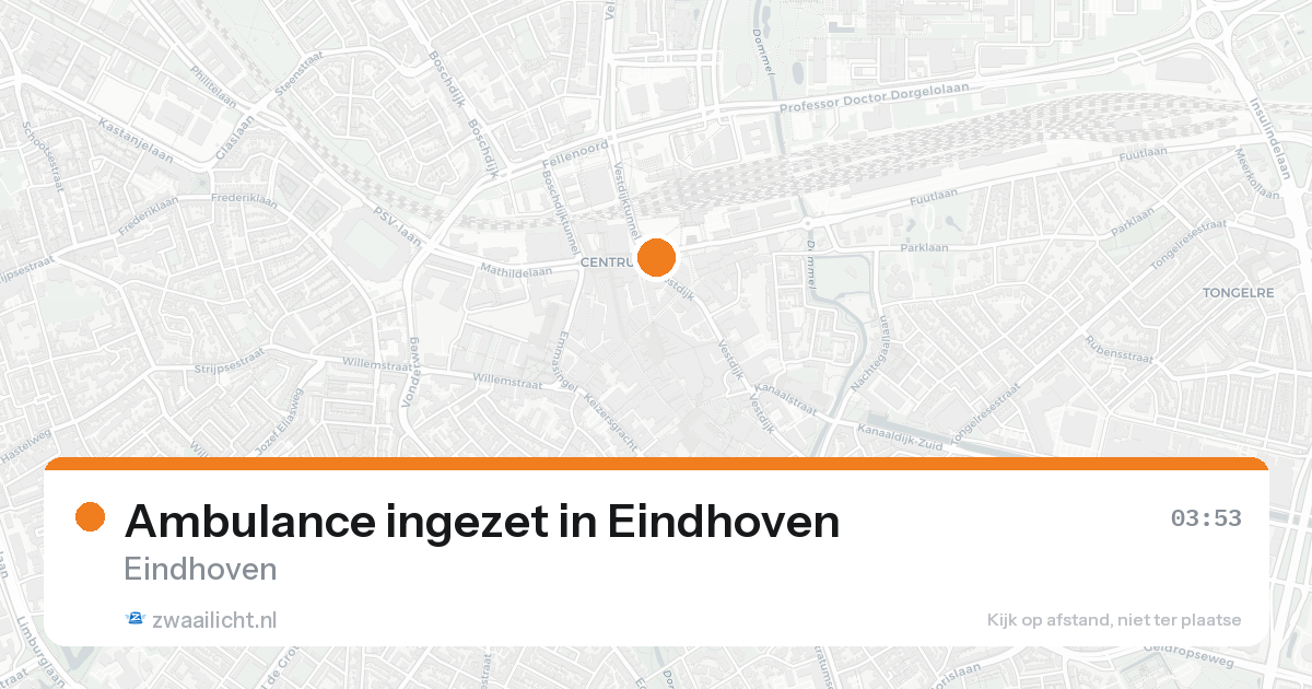 Ambulance ingezet in Eindhoven — 8 feb 2026