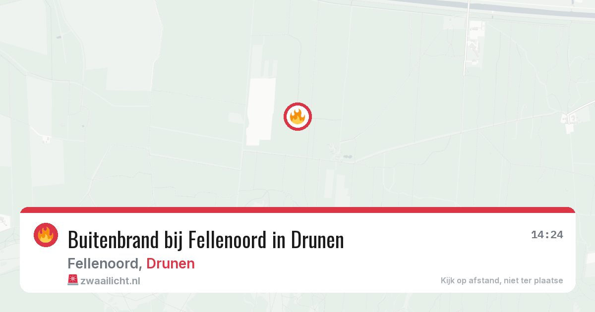 Buitenbrand bij Fellenoord in Drunen — 30 apr 2026