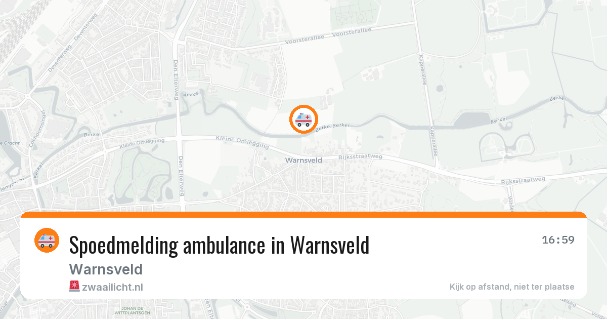 Spoedmelding ambulance in Warnsveld — 23 jan 2026
