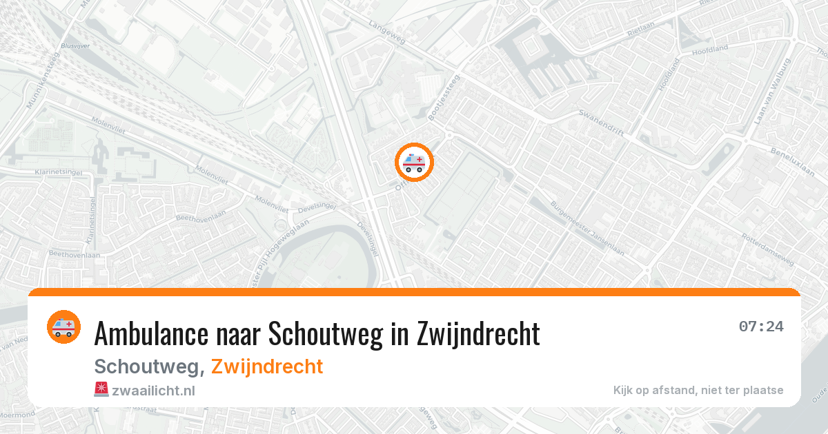 Ambulance naar Schoutweg in Zwijndrecht — 31 mei 2026
