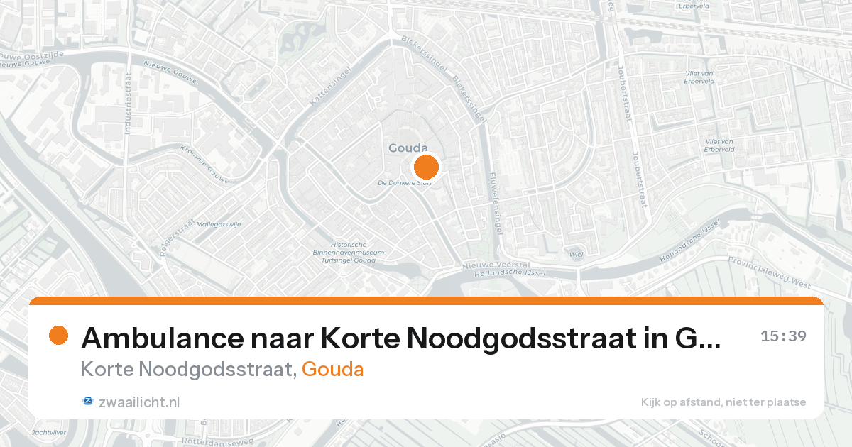 Ambulance naar Korte Noodgodsstraat in Gouda — 20 aug 2026