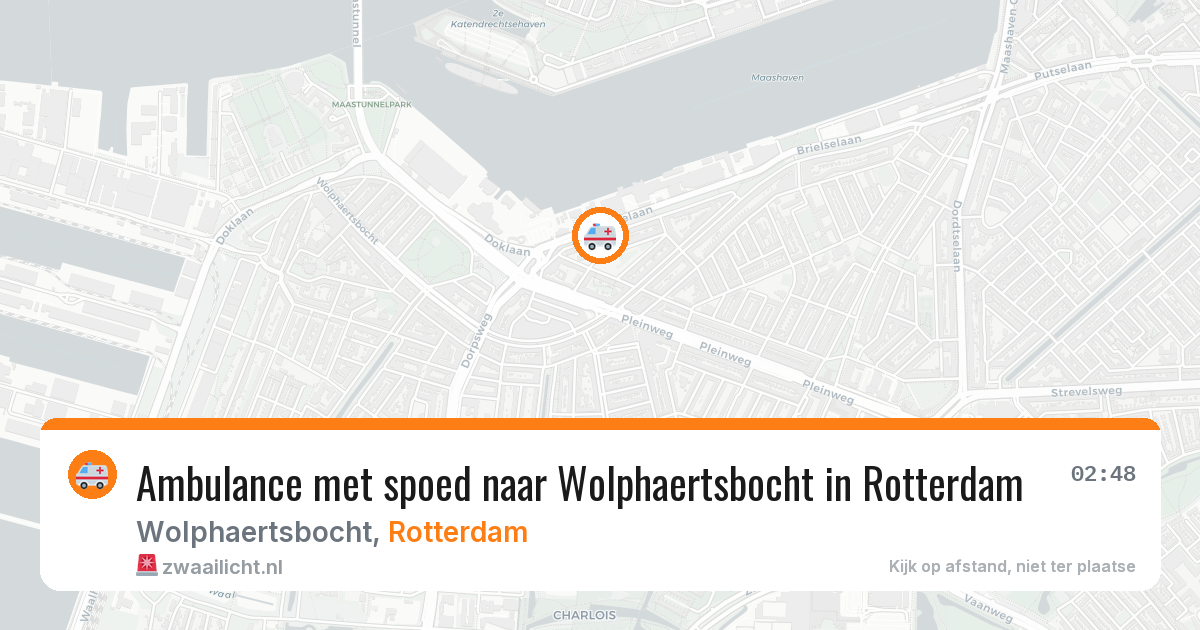 Ambulance met spoed naar Wolphaertsbocht in Rotterdam — 9 apr 2026