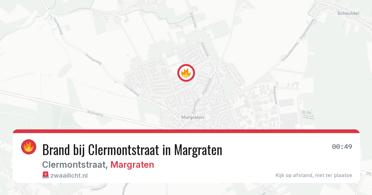 Brand bij Clermontstraat in Margraten — 18 jun 2026