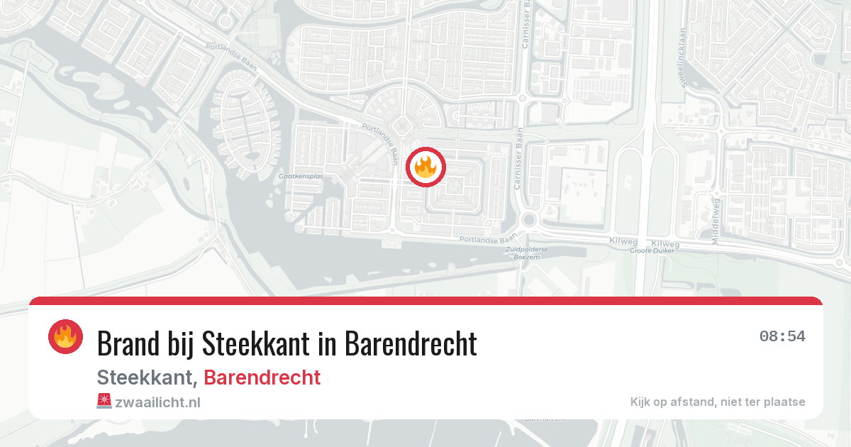 Brand bij Steekkant in Barendrecht — 4 jul 2026