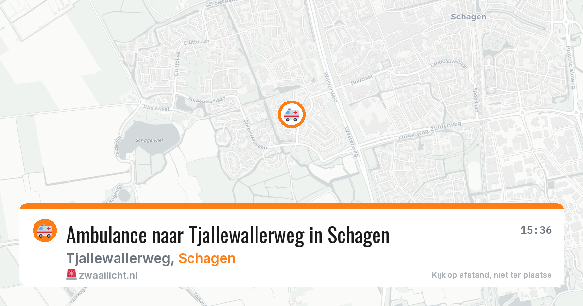 Ambulance naar Tjallewallerweg in Schagen — 3 mei 2026