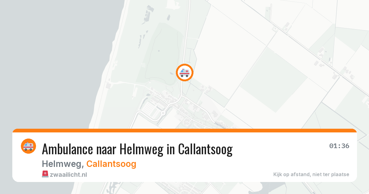 Ambulance naar Helmweg in Callantsoog — 29 jul 2026