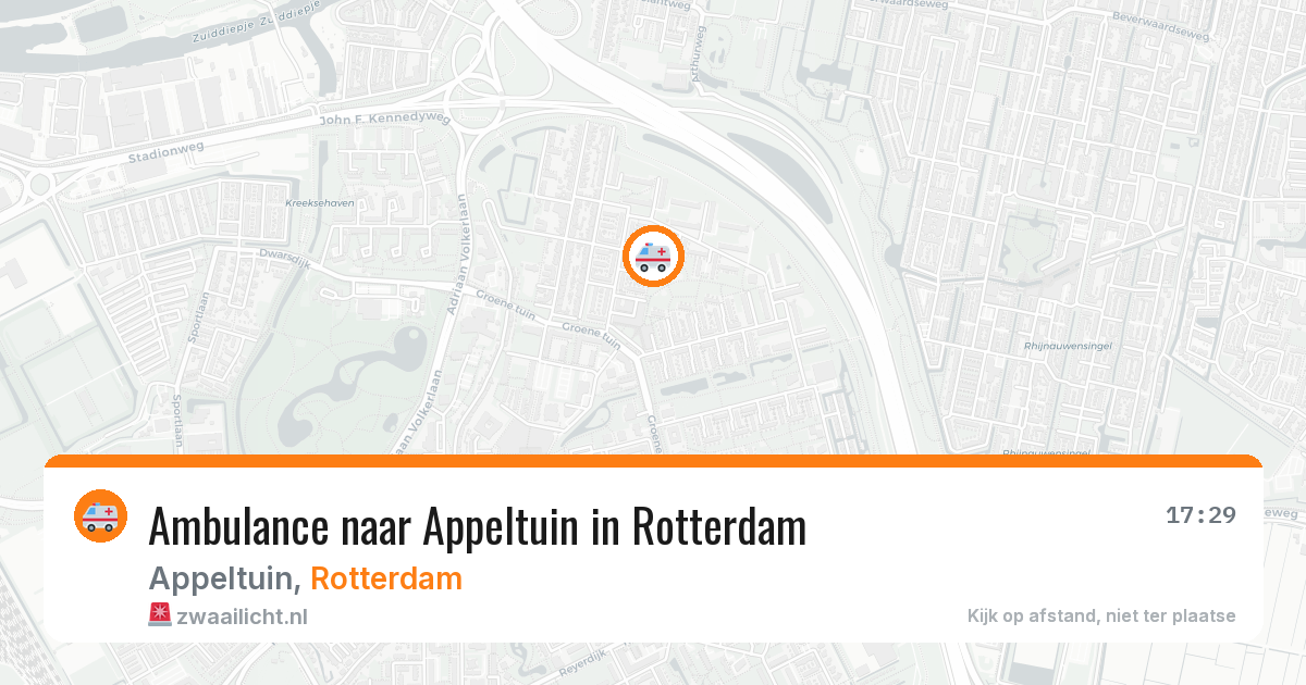 Ambulance naar Appeltuin in Rotterdam — 14 jun 2026