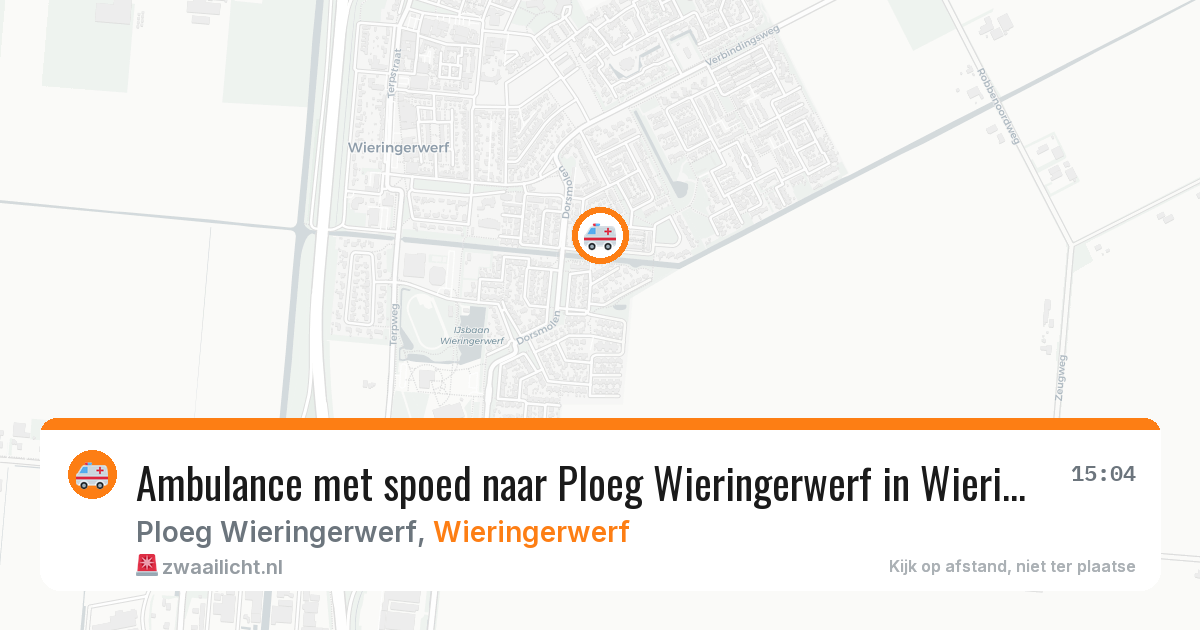 Ambulance met spoed naar Ploeg Wieringerwerf in Wieringerwerf — 11 aug 2026
