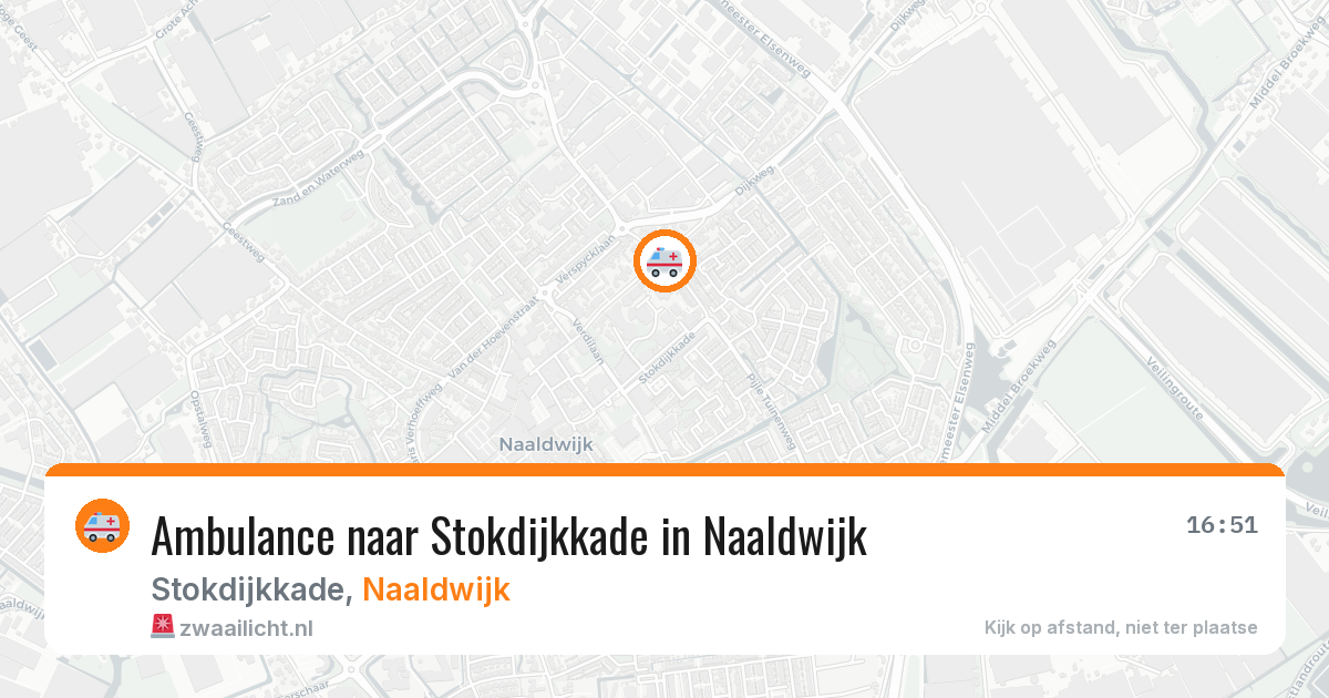Ambulance naar Stokdijkkade in Naaldwijk — 10 jun 2026