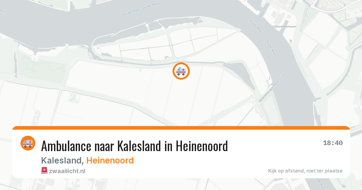 Ambulance naar Kalesland in Heinenoord — 3 jul 2026