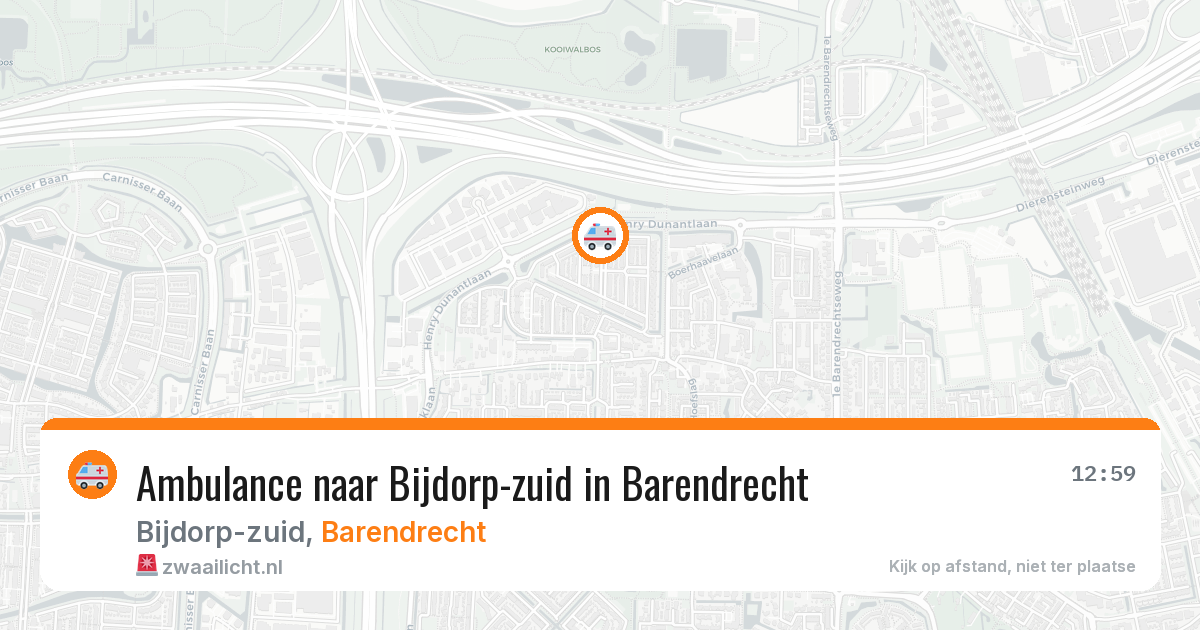 Ambulance naar Bijdorp-zuid in Barendrecht — 25 mei 2026