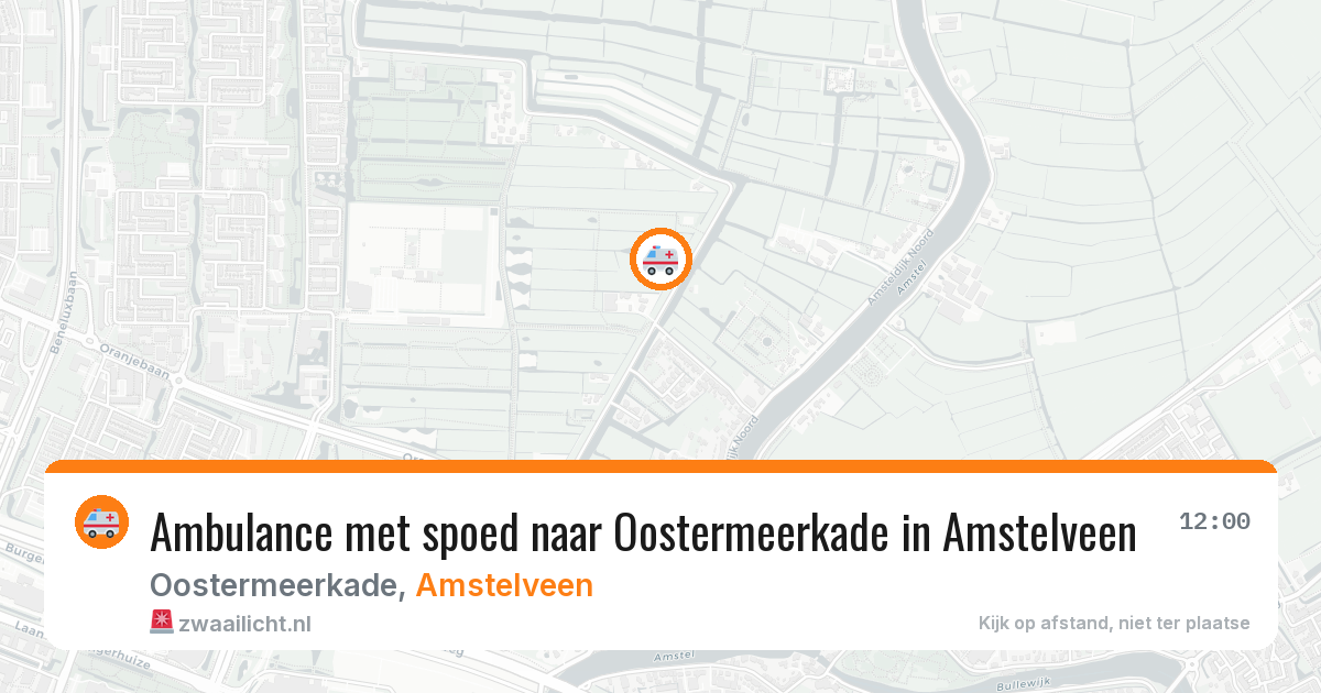 Ambulance met spoed naar Oostermeerkade in Amstelveen — 2 jun 2026