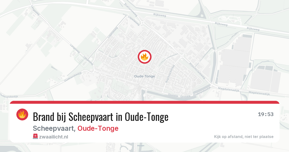 Brand bij Scheepvaart in Oude-Tonge — 29 jan 2026