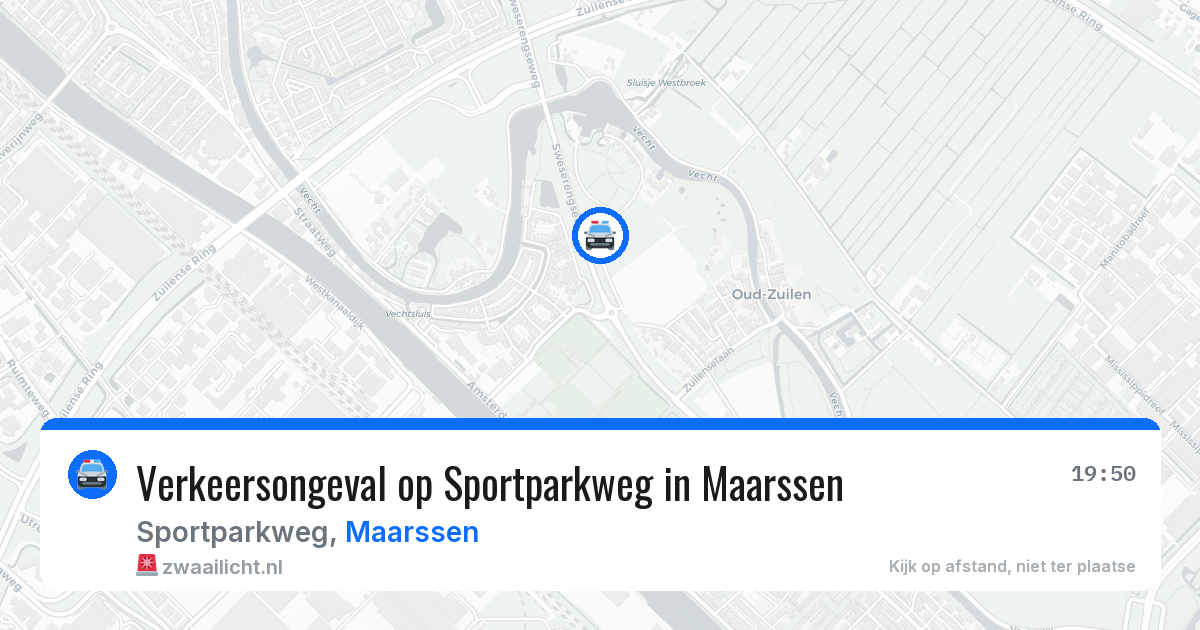 Verkeersongeval op Sportparkweg in Maarssen — 21 mei 2026