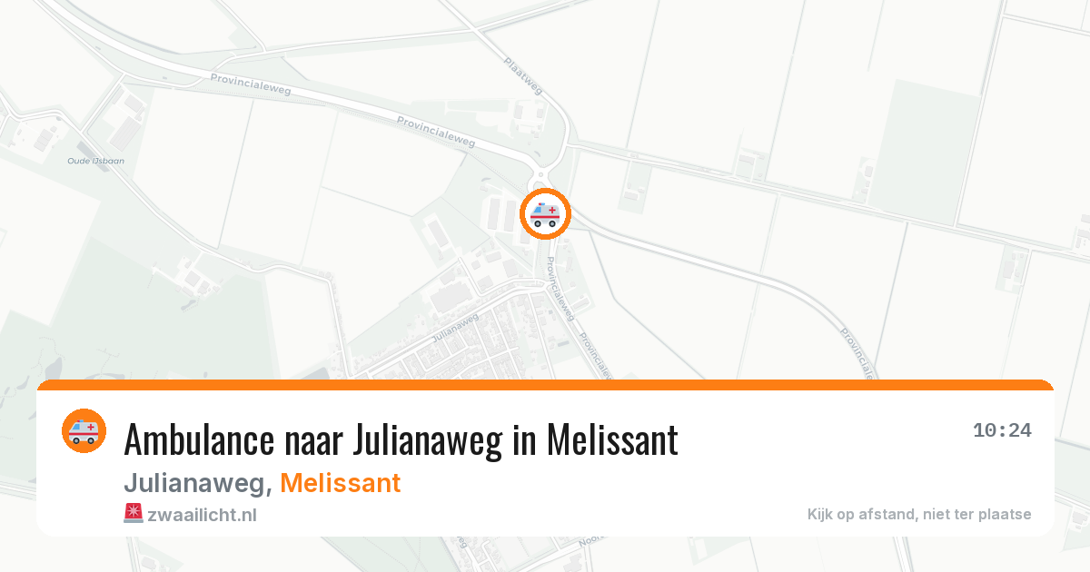 Ambulance naar Julianaweg in Melissant — 16 jun 2026