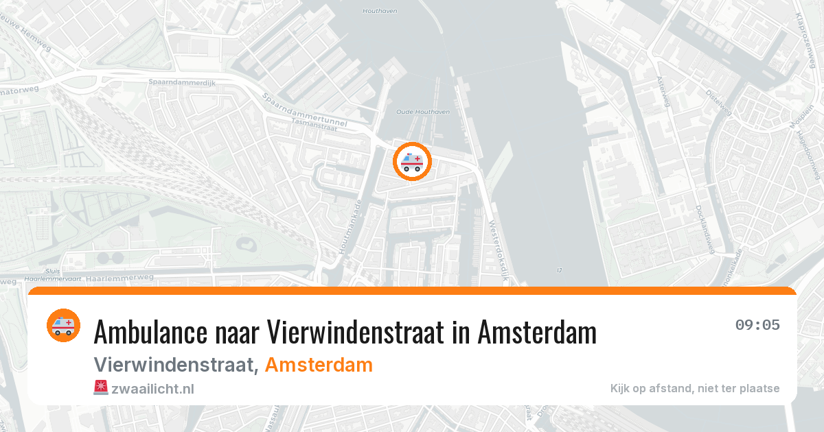 Ambulance naar Vierwindenstraat in Amsterdam — 11 aug 2026