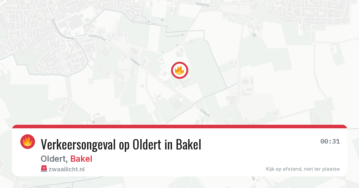 Verkeersongeval op Oldert in Bakel — 17 jun 2026
