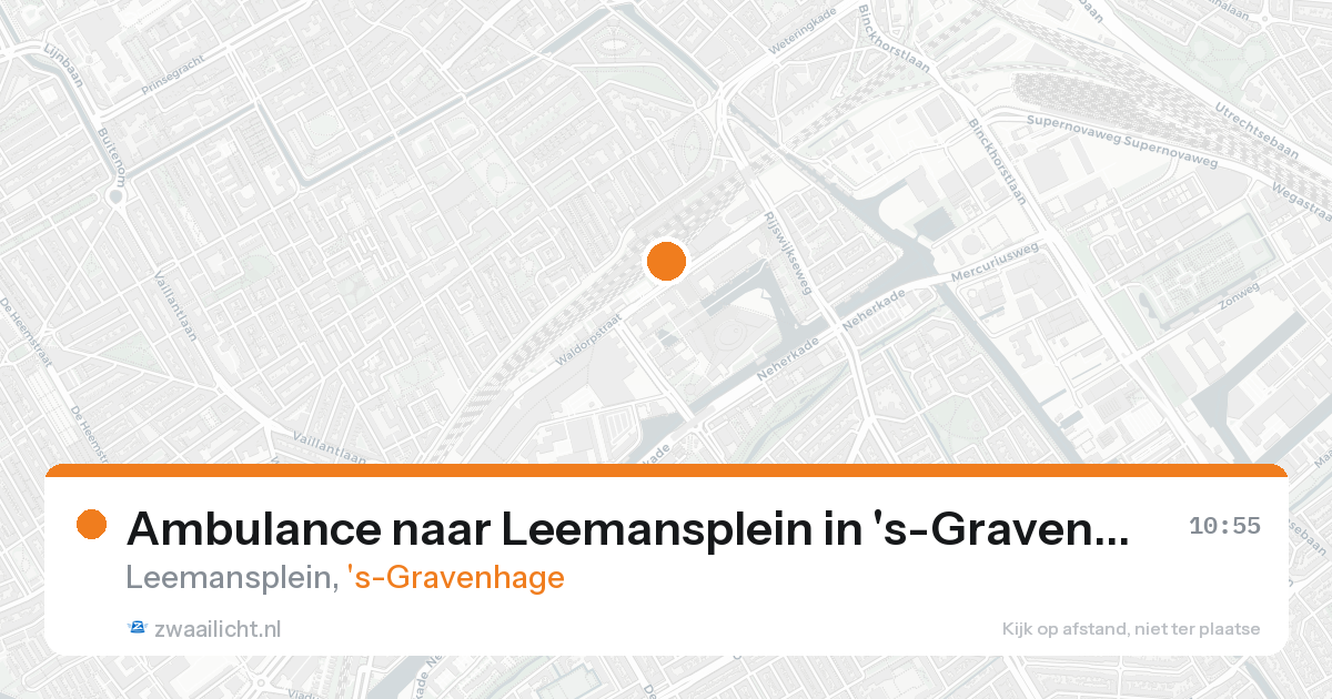 Ambulance naar Leemansplein in 's-Gravenhage — 19 aug 2026