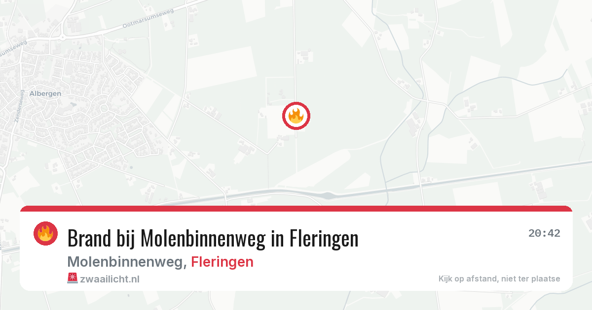 Brand bij Molenbinnenweg in Fleringen — 29 mei 2026