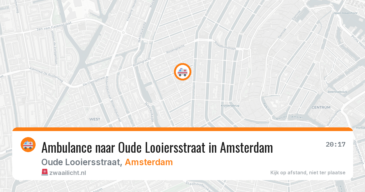 Ambulance naar Oude Looiersstraat in Amsterdam — 28 mei 2026