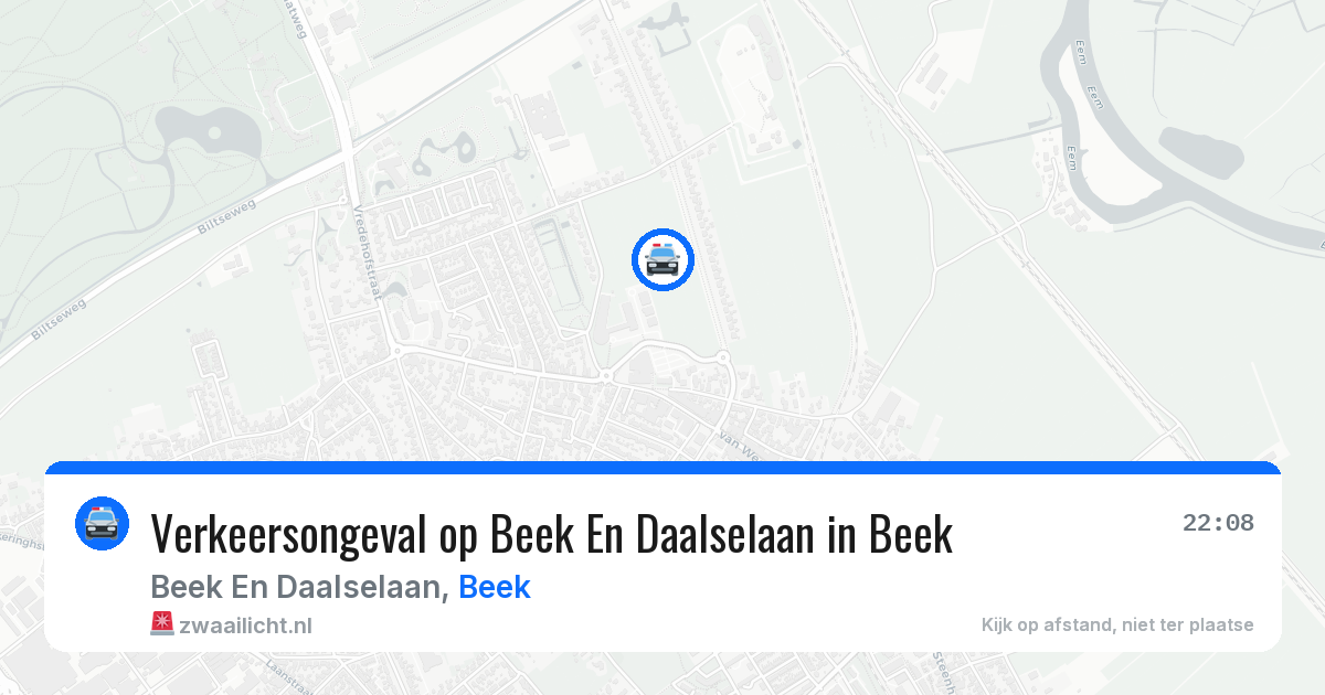 Verkeersongeval op Beek En Daalselaan in Beek — 13 aug 2026