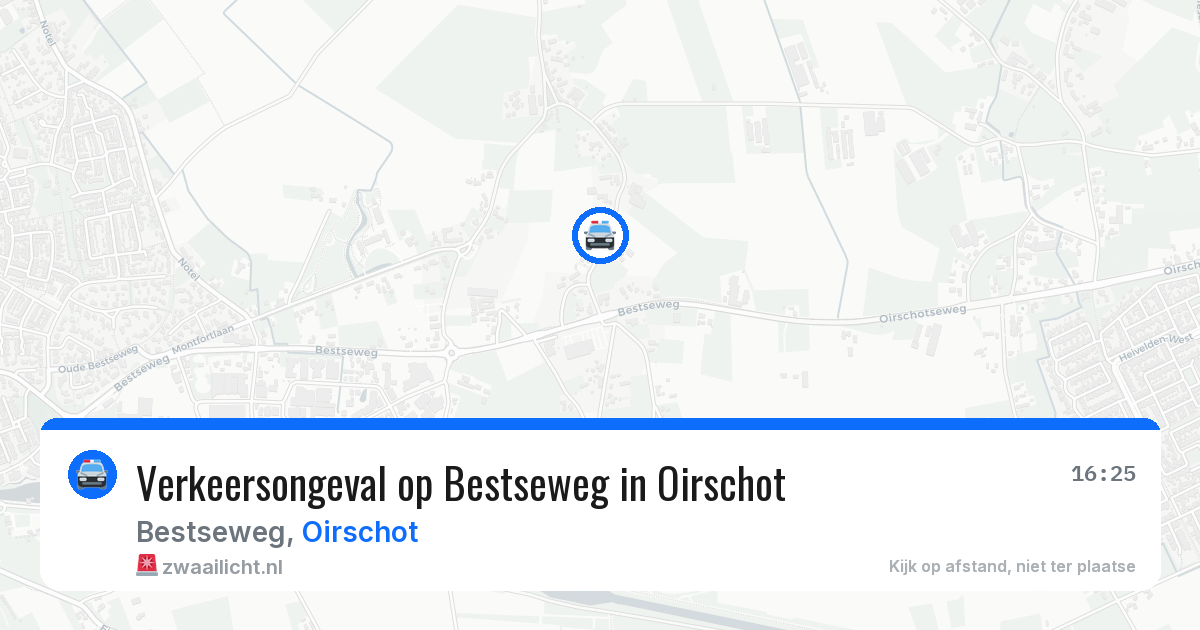 Verkeersongeval op Bestseweg in Oirschot — 17 jul 2026
