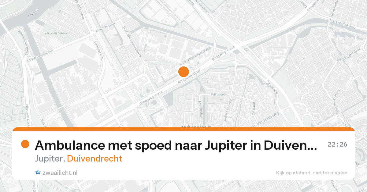 Ambulance met spoed naar Jupiter in Duivendrecht — 7 feb 2026
