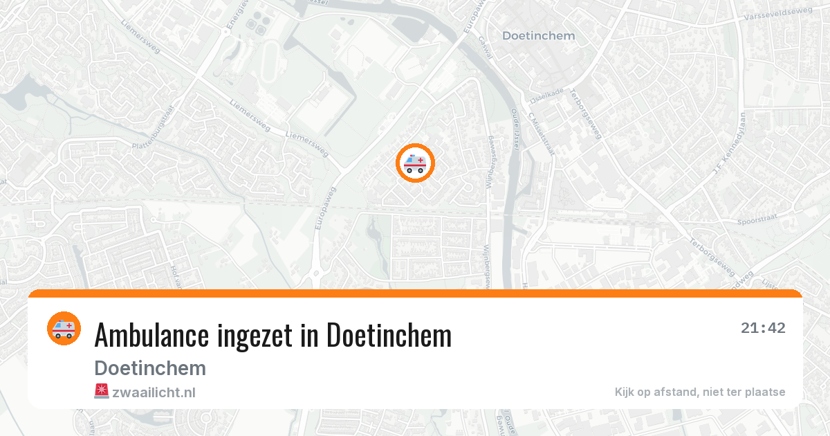 Ambulance ingezet in Doetinchem — 31 jul 2026