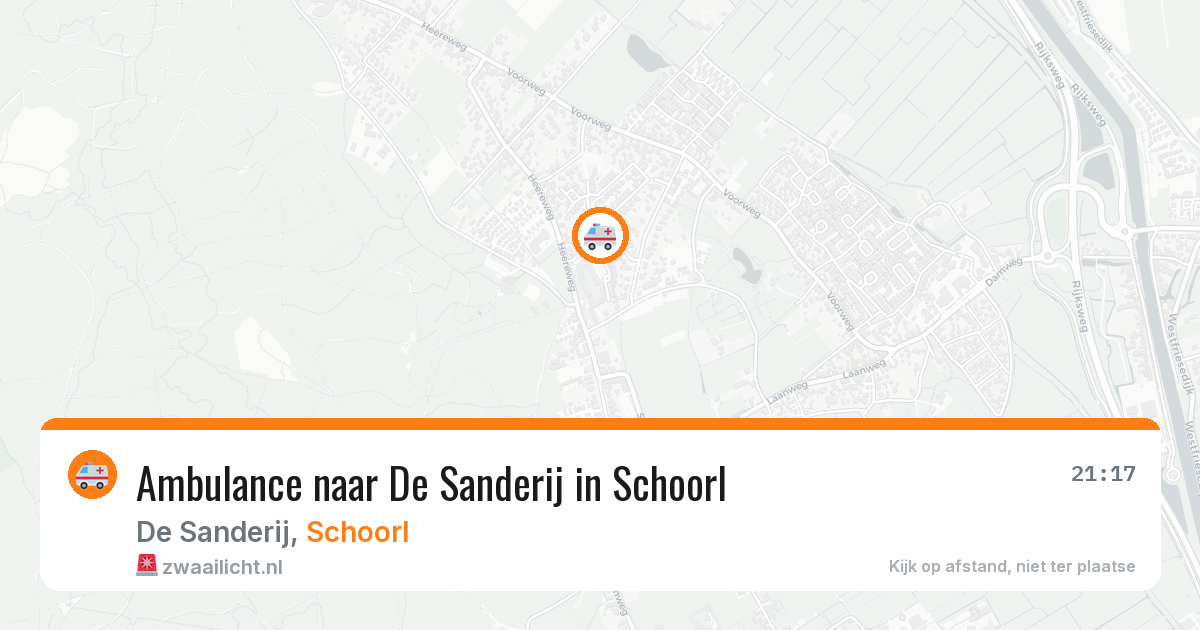 Ambulance naar De Sanderij in Schoorl — 13 jun 2026